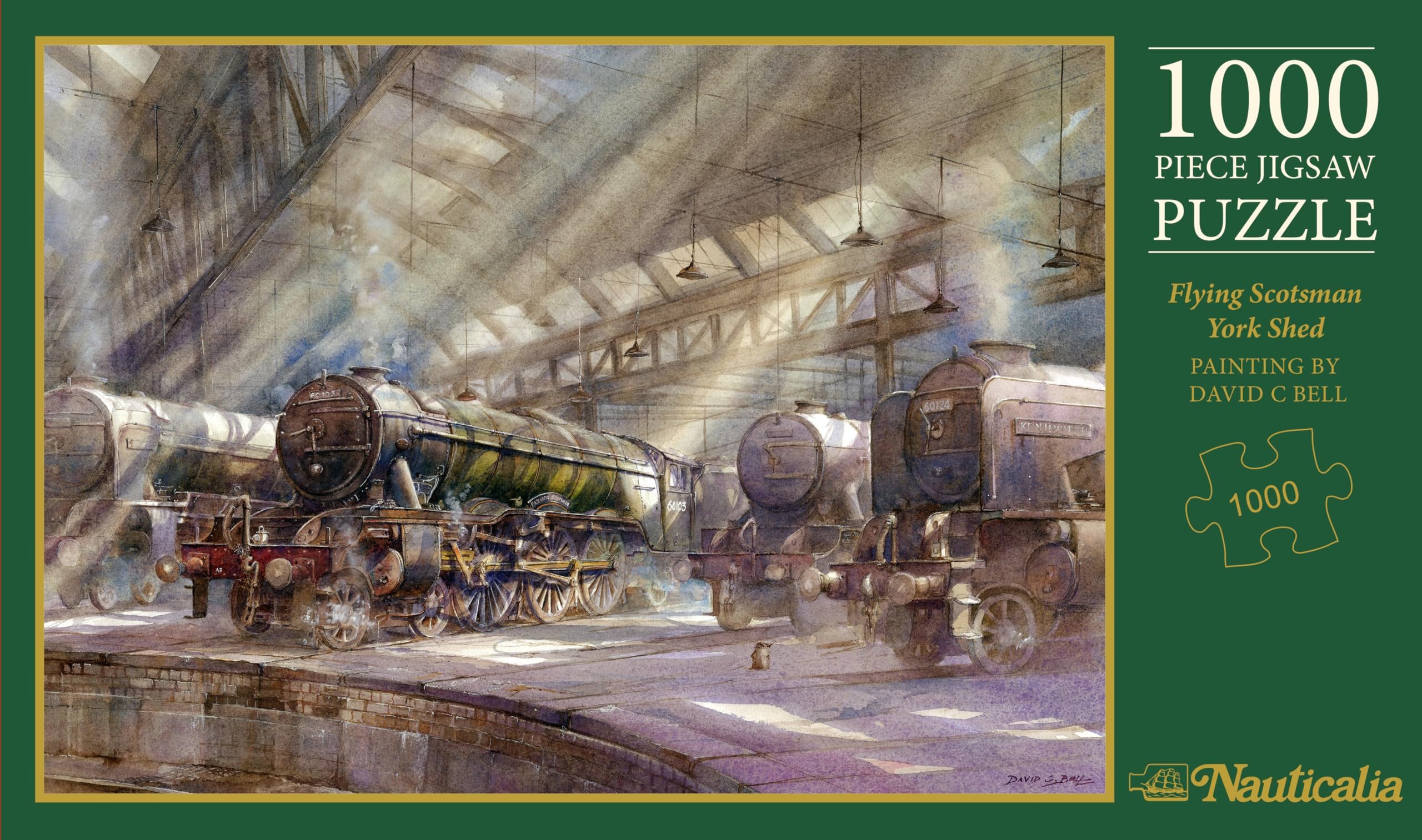 Nauticalia Flying Scotsman at York Shed by David Bell 1,000-piece Puzzle