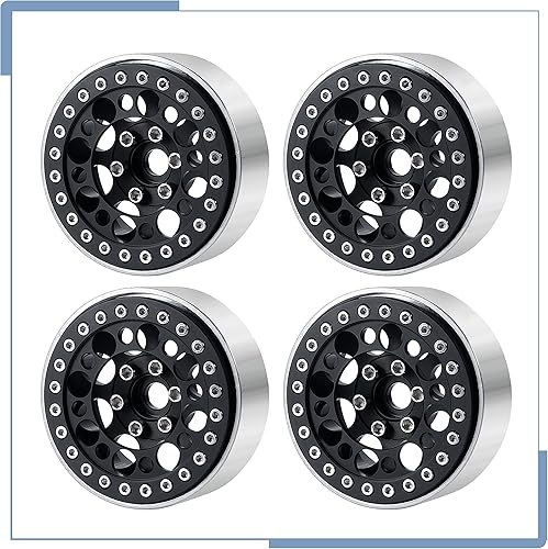 Miniatura 5 de Zolikar - 4 anillos de rueda RC 2.2 Beadlock aleación de aluminio para escala 110 RC Crawler accesorios de automóvil SCX10 D90 Wraith 90048 90018