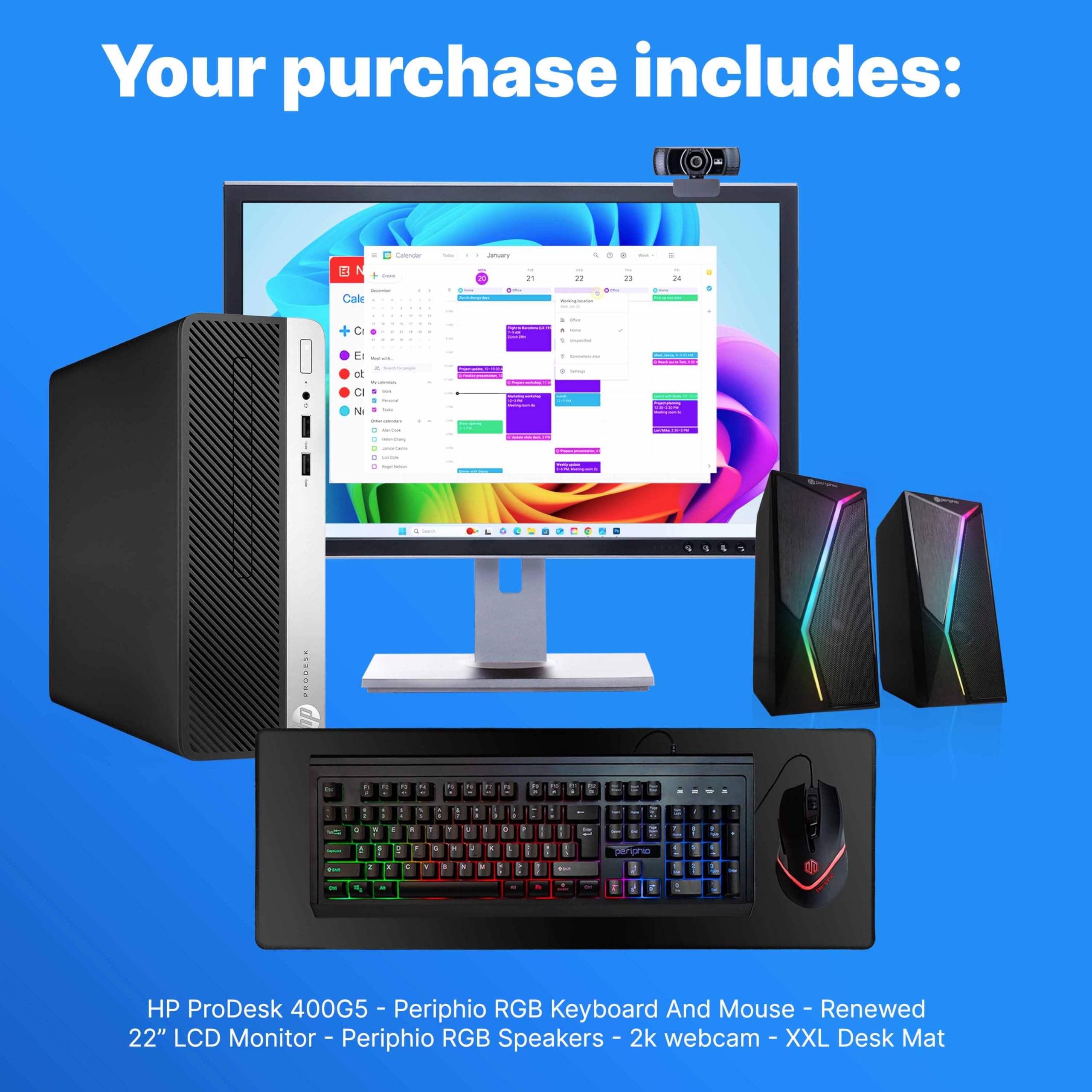 Amazon.com: HP 400G5 ProDesk Desktop PC | Windows 11 Pro | Intel