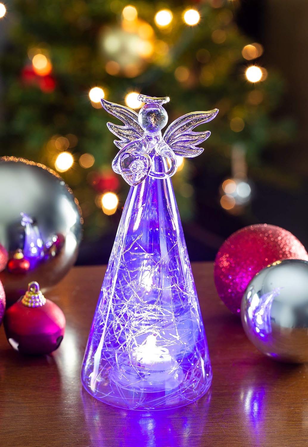 Dawhud Direct Glass Color Changing LED Angel