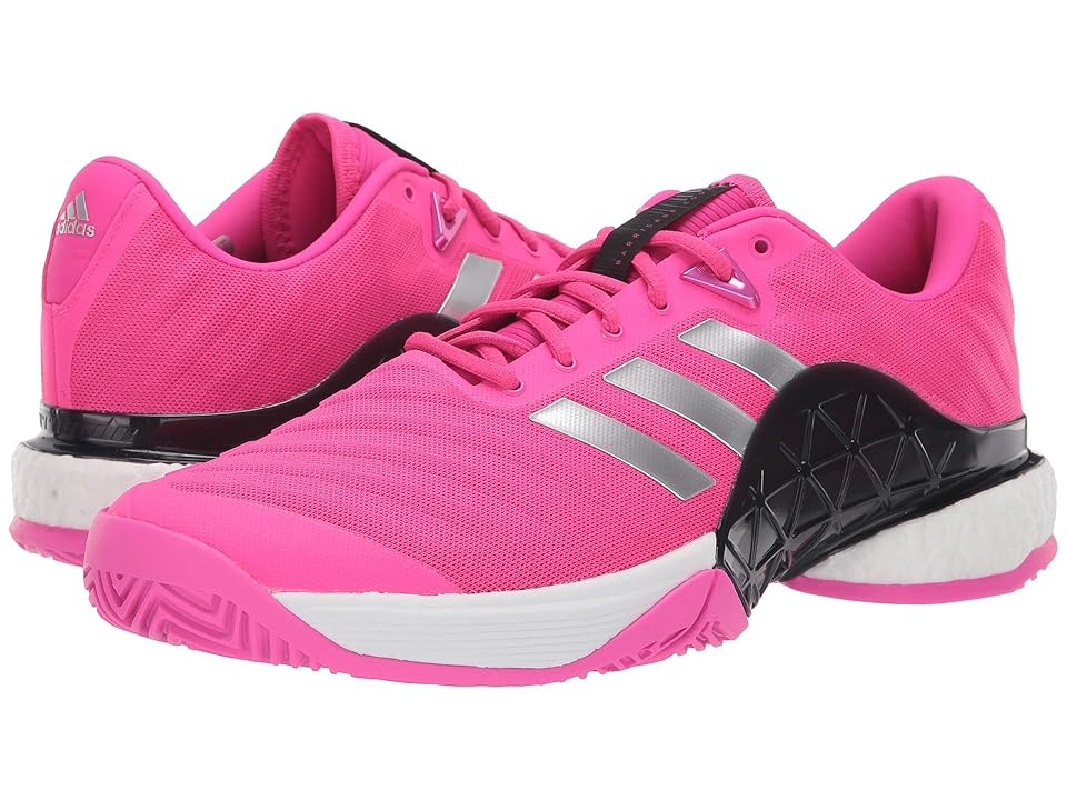 

adidas Barricade 2018 Boost (Shock Pink/Matte Silver/Legend Ink) Men's Tennis Shoes