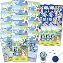 Bluey Birthday Party Favor Set - Bundle with 24 Bluey Activity Packs | Mini Sketch Book, Stickers, and Stamper | Blue Party Supplies