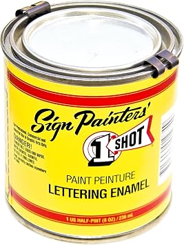 1-Shot Letter Enamel 109L Metallic Gold 4 ounce