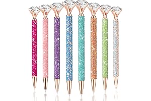 Luxurious Shimmering Diamond-Crowned Pens