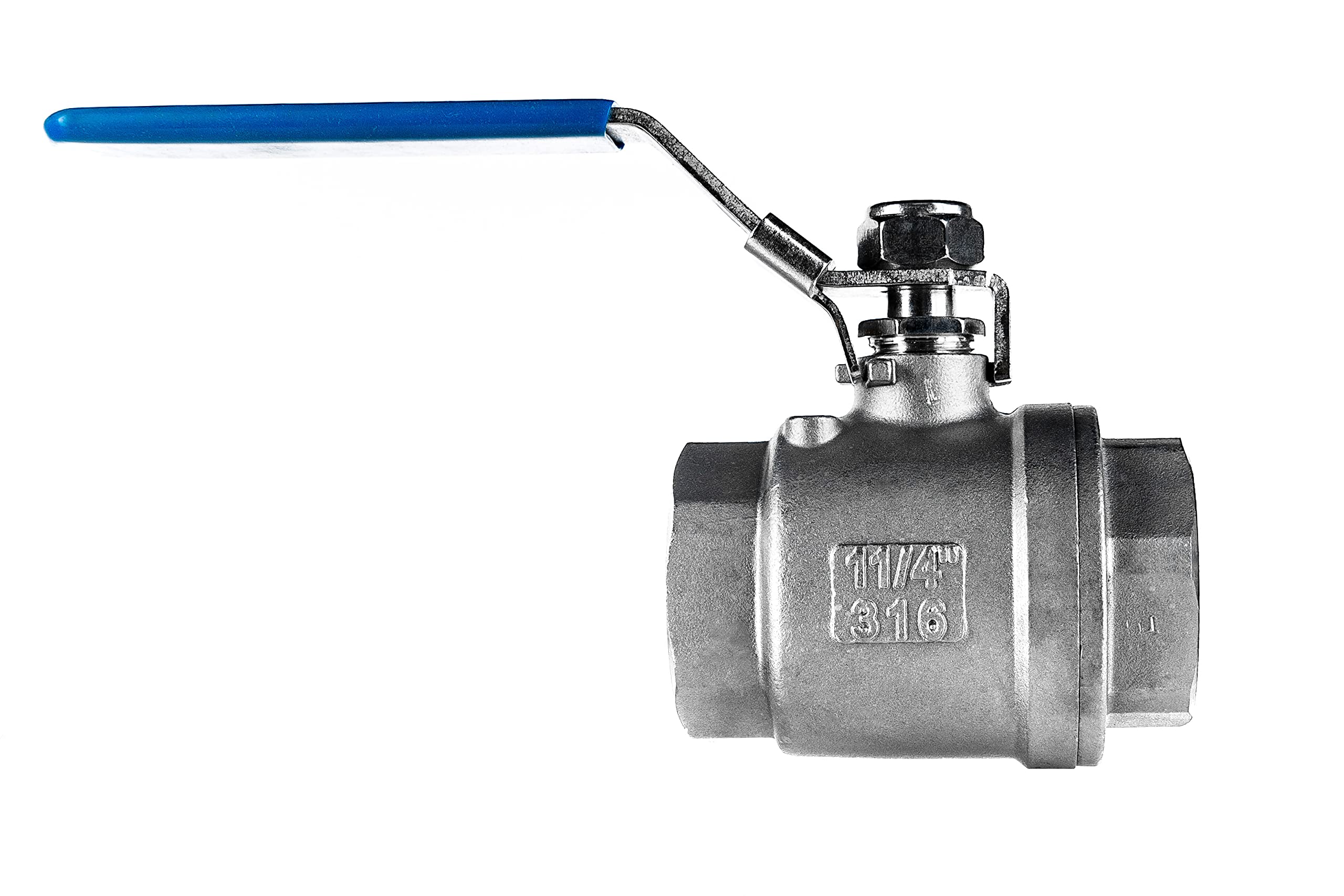 FSA Valvola a sfera in acciaio inox 316 da 1 1/4" a 2 pezzi 2-vie