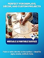 Vista 5 de Disco de acrílico transparente KastLite Círculo de plexiglás con grosor y diámetro personalizados Selección: 1/4" de grosor con diámetro