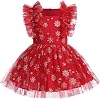 Newborn Baby Girl 1st Birthday Outfit Princes Dress with Diaper Cover Lace Ruffles Romper Tutu Cake Smash Photo Shoot