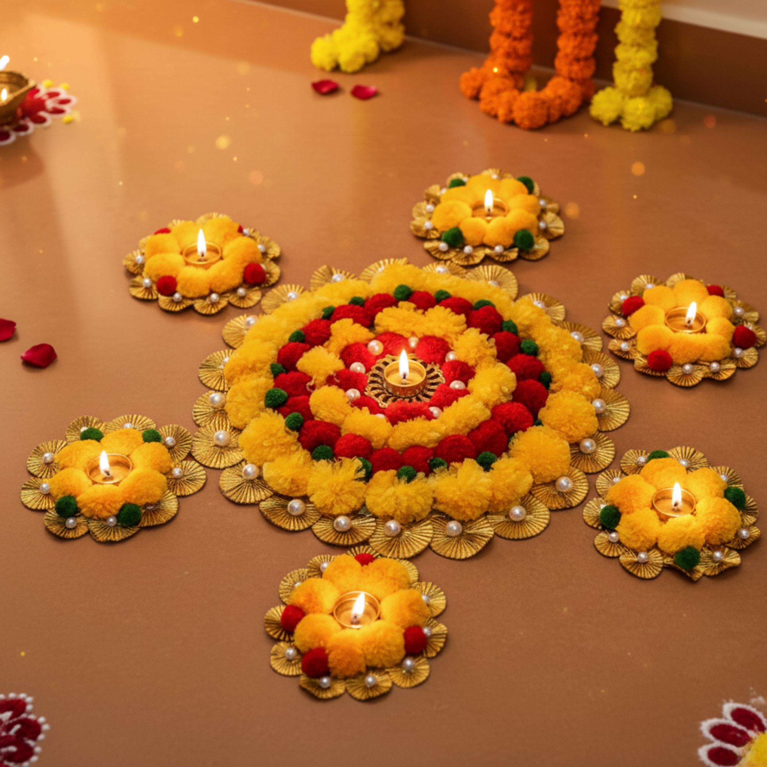 Diwali Rangoli Color Kit - 24 Vibrant Tubes -11