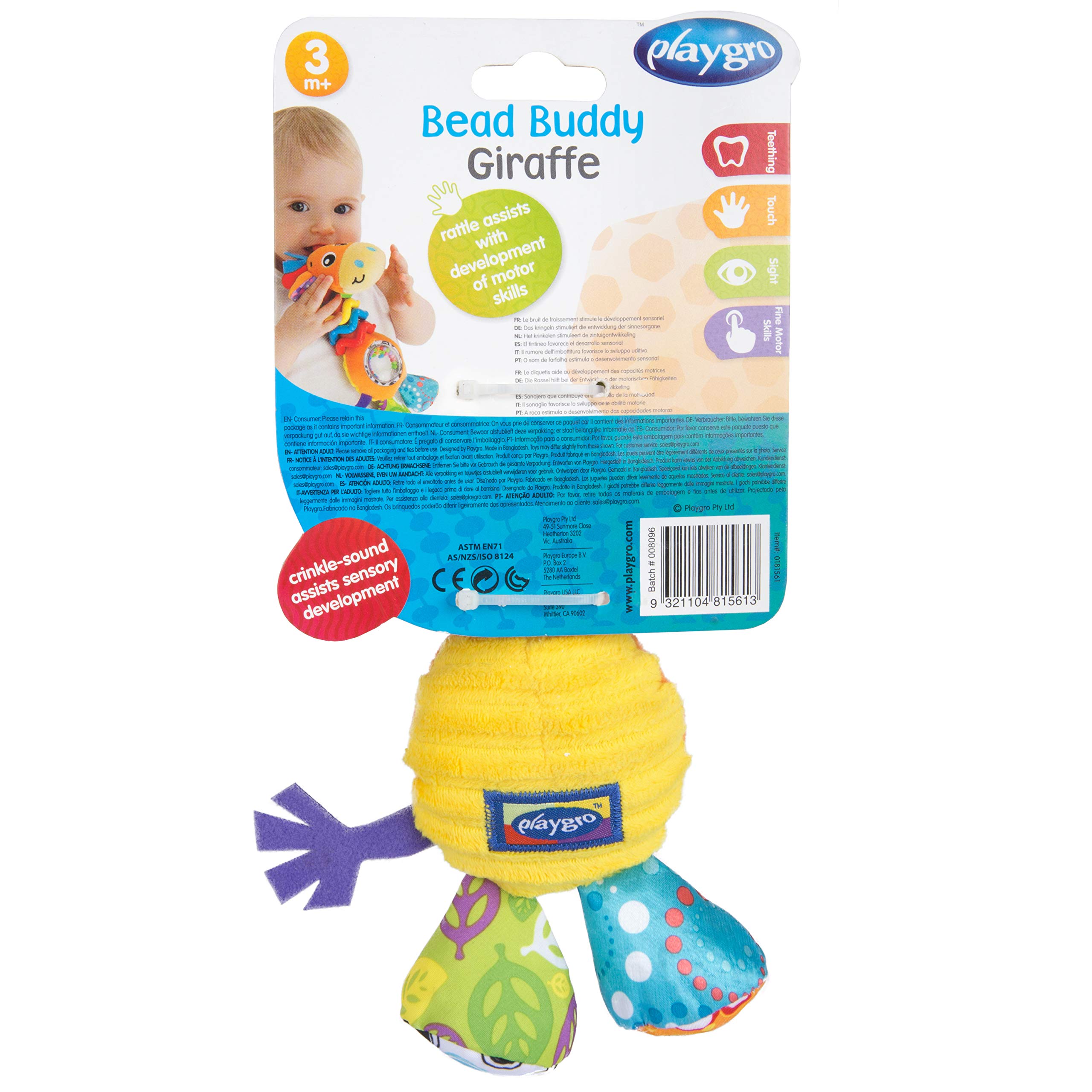 playgro hands and feet discovery rattles