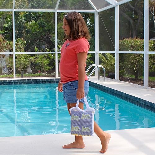 Miniatura 2 de Drive Way Games - Juego de cornhole flotante. Tabla inflable para lanzar maíz y bolsas de frijoles flotantes para piscina, lago, agua