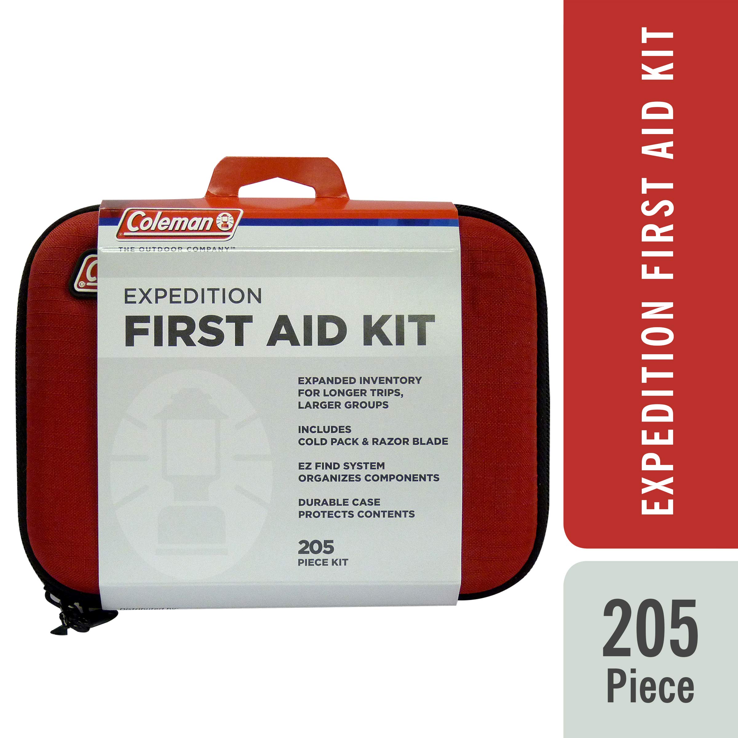 Coleman All Purpose Basic First Aid Kit for Minor Emergencies, a Light