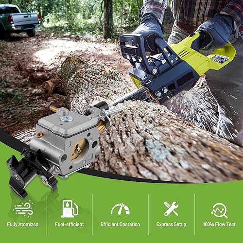 Miniatura 2 de 544080803 Carburador para Husqvarna 445 450 445e Motosierra para 544082301 506450401 Reparación del colector de admisión del filtro de aire