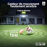 Philips Lampada di sicurezza solare 3600LM, impermeabile e dimmerabile con sensore di movimento LED per esterno, 3 teste orientabili con cavo da 5 m, pannello solare separato con 3 modalità - 5