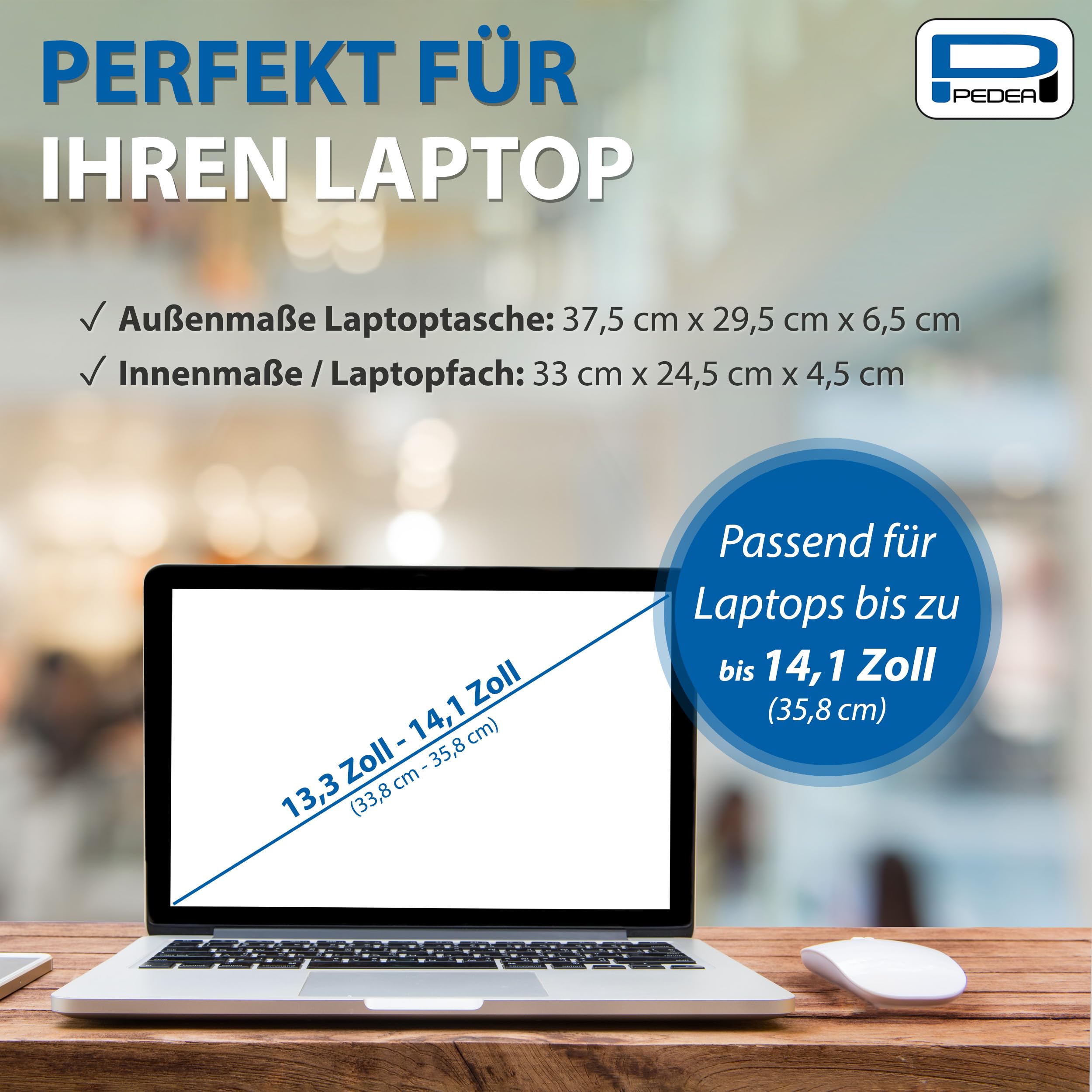 Pedea - Laptoptasche Trendline Notebook-Tasche bis 13 13,3 Zoll – Bild 7