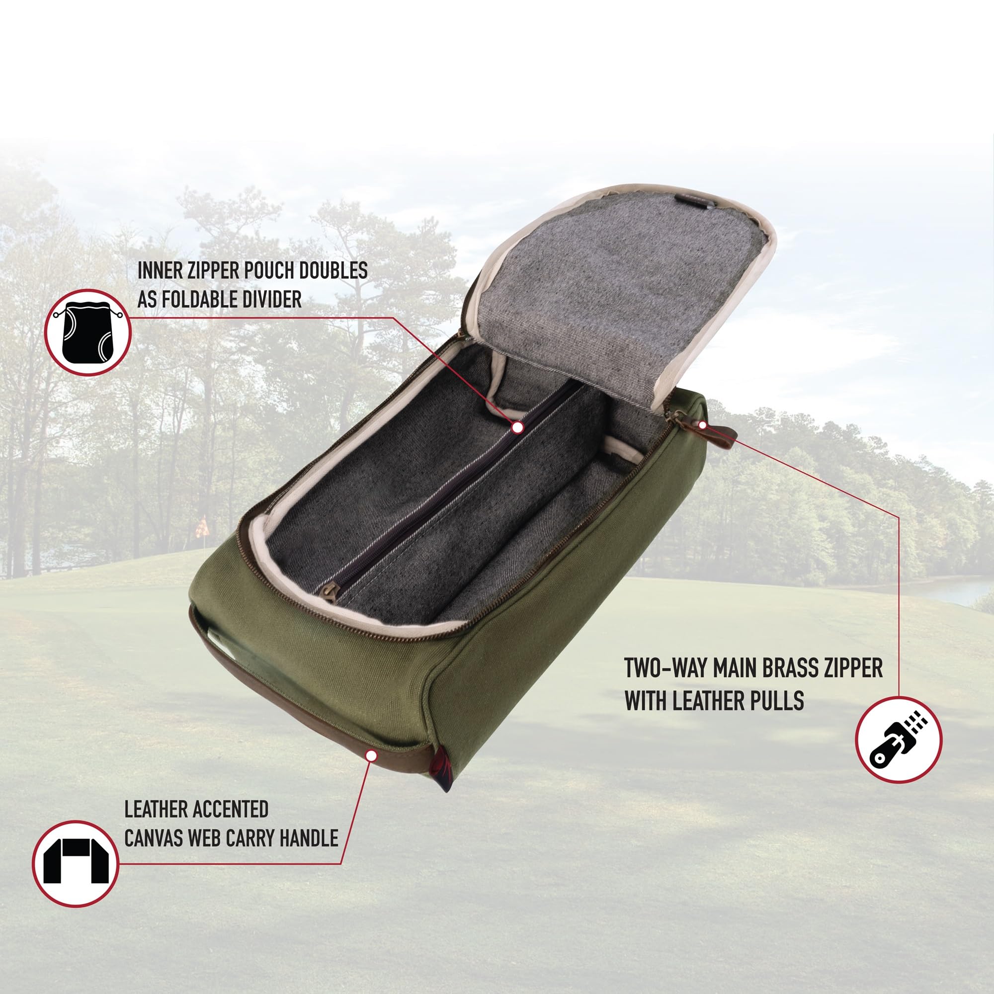 Rothco Bolsa de lona para zapatos, organizador de tenis para viajes, golf, gimnasio y deportes, Marrón, Rothco Bolsa de lona para zapatos