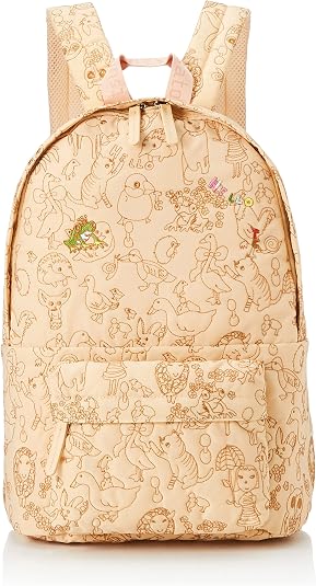 Amazon | ツモリチサト 森のどうぶつ刺繡 リュック オレンジ バック