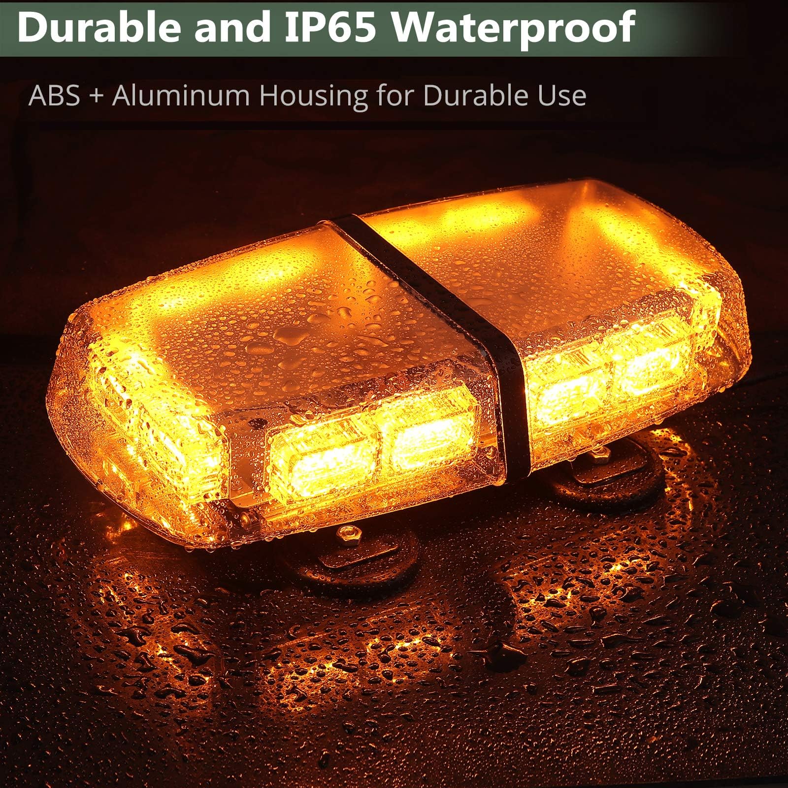 Luce Stroboscopica LED Per Auto - 240 LED, 12/24V, Base Magnetica, 15 Modalità, Impermeabile IP65 - Foto 13