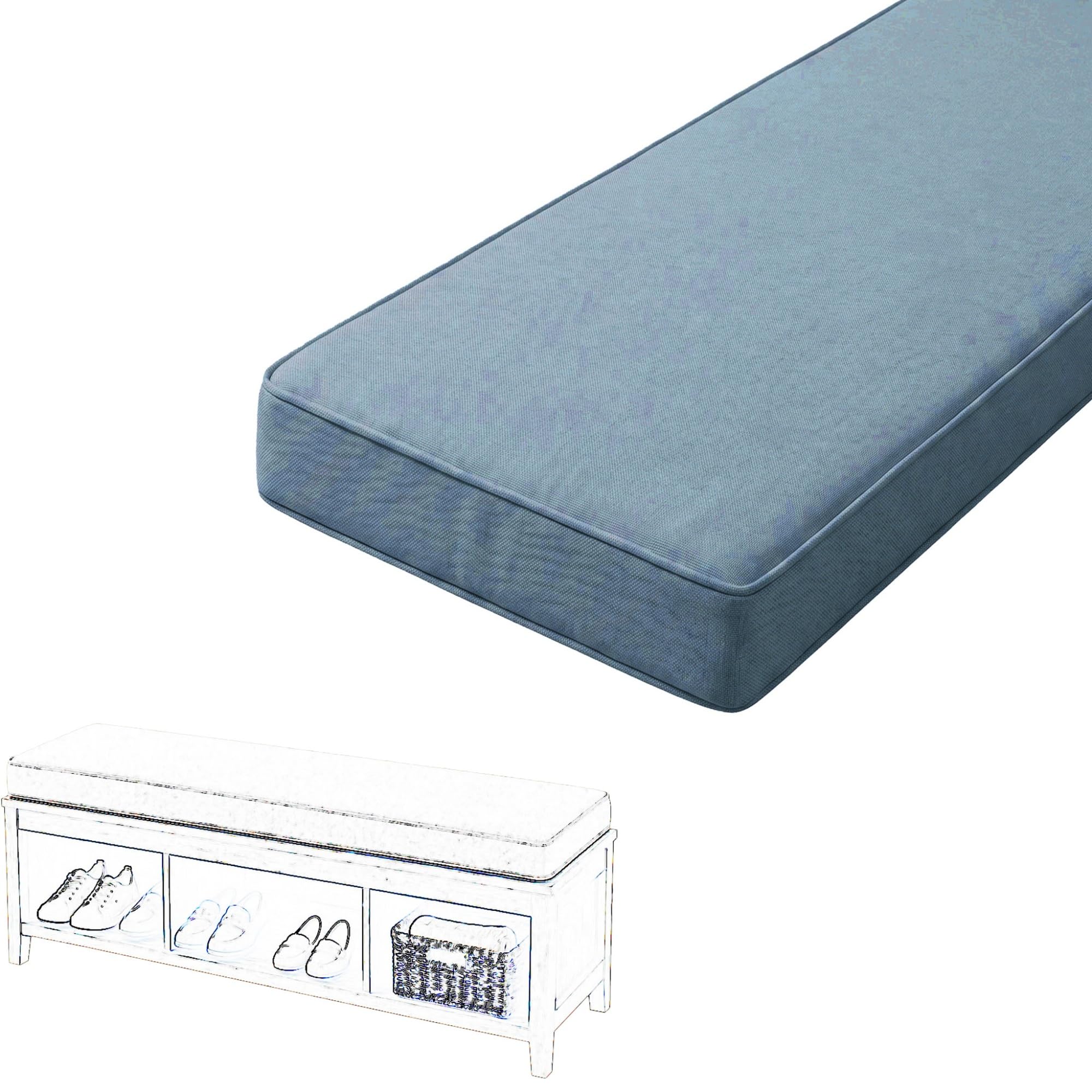 Bench Cushion Outdoor/Indoor Furniture 48/36/60/40 inch Shoe Seat Cushion
