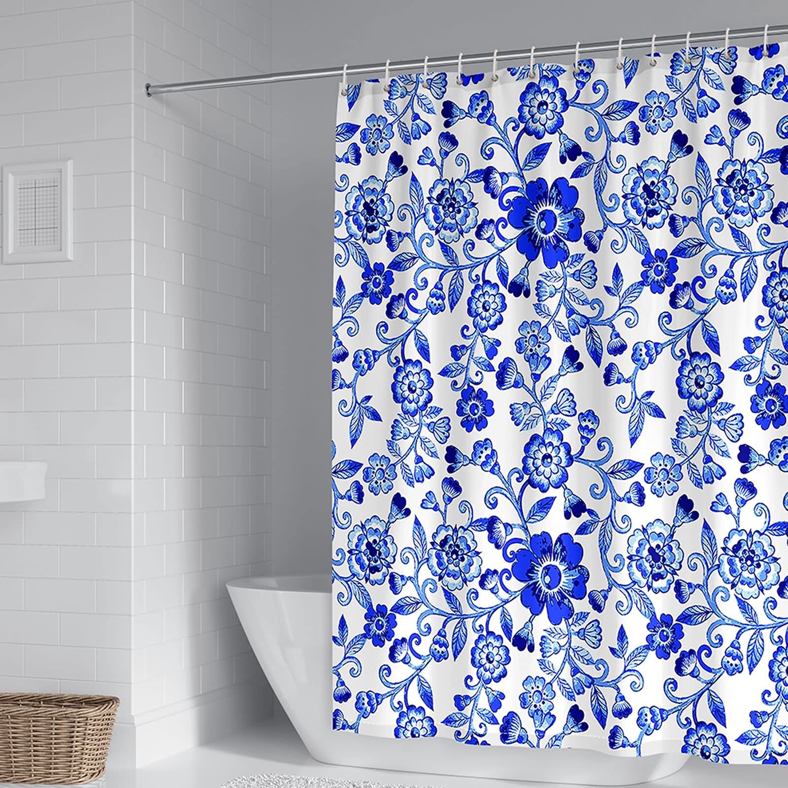 Rideau de douche polyester anti moisissure pour garder une salle de bain saine