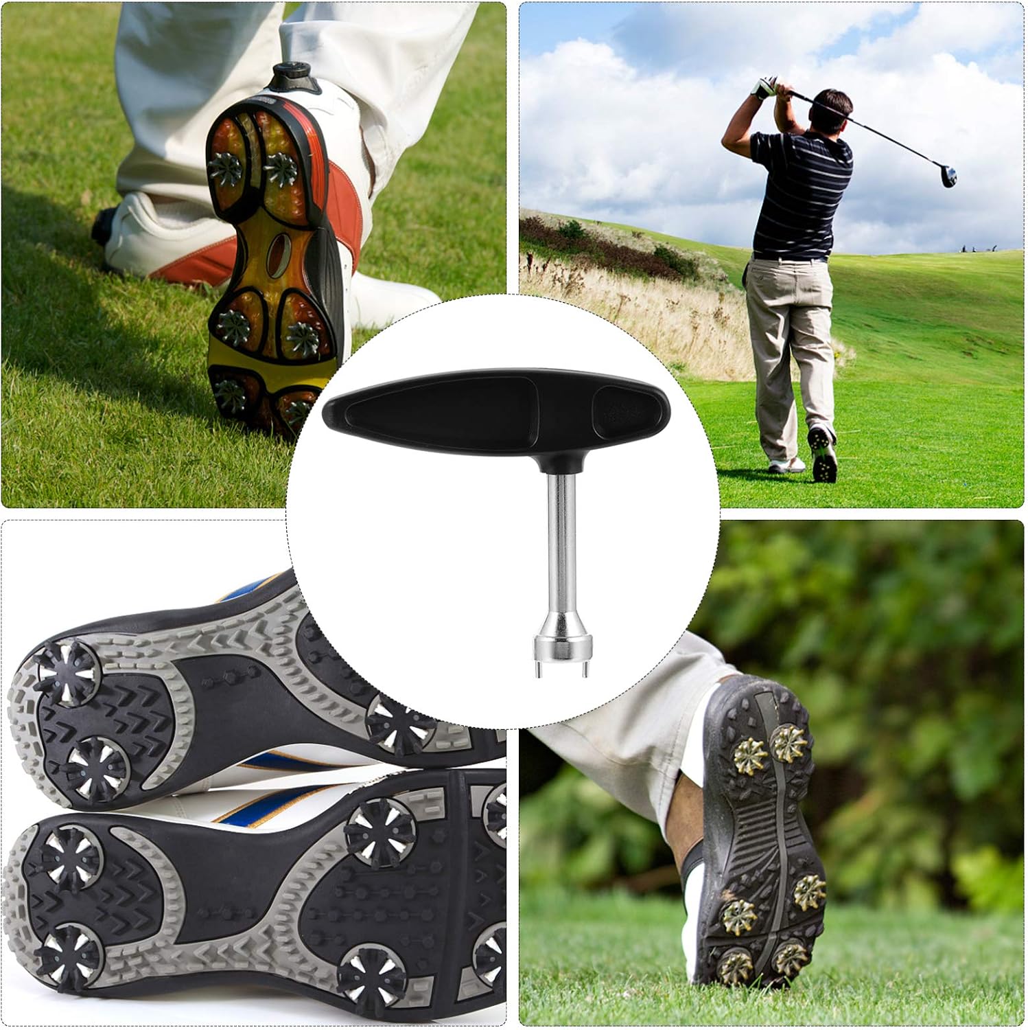 Toyvian Golf Spike Wrench Tool Spike Removing Accessory for Golf Shoes Installation and Removal Essential Maintenance Tool for Golfers