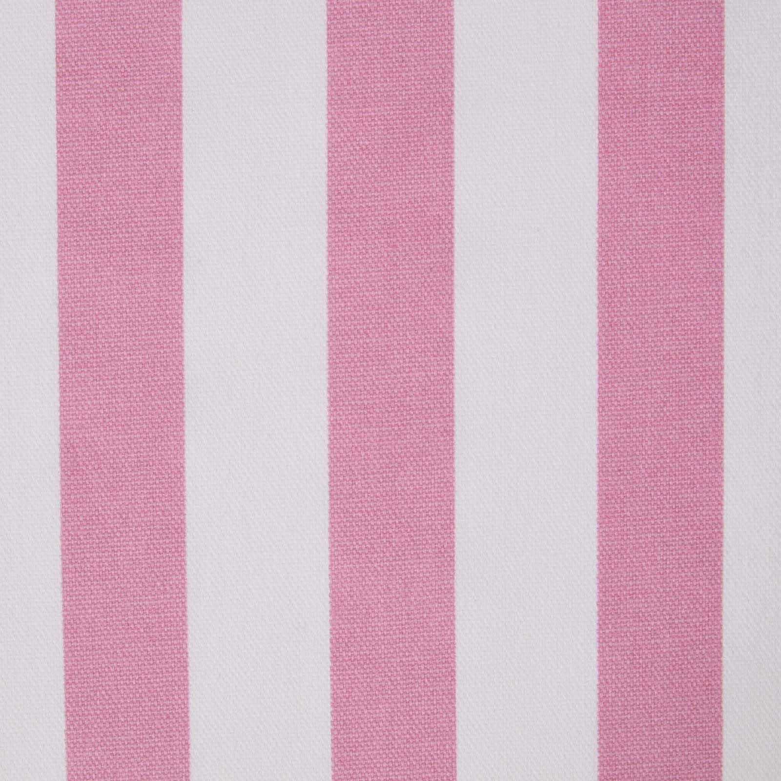 Homescapes Rosa Pure Cotton Pink Thick Stripes Curtain Fabric Material