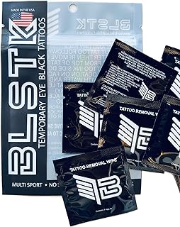 Temporary Tattoo Removal Wipes - Effortless Removal for BLSTK Eye Black ...
