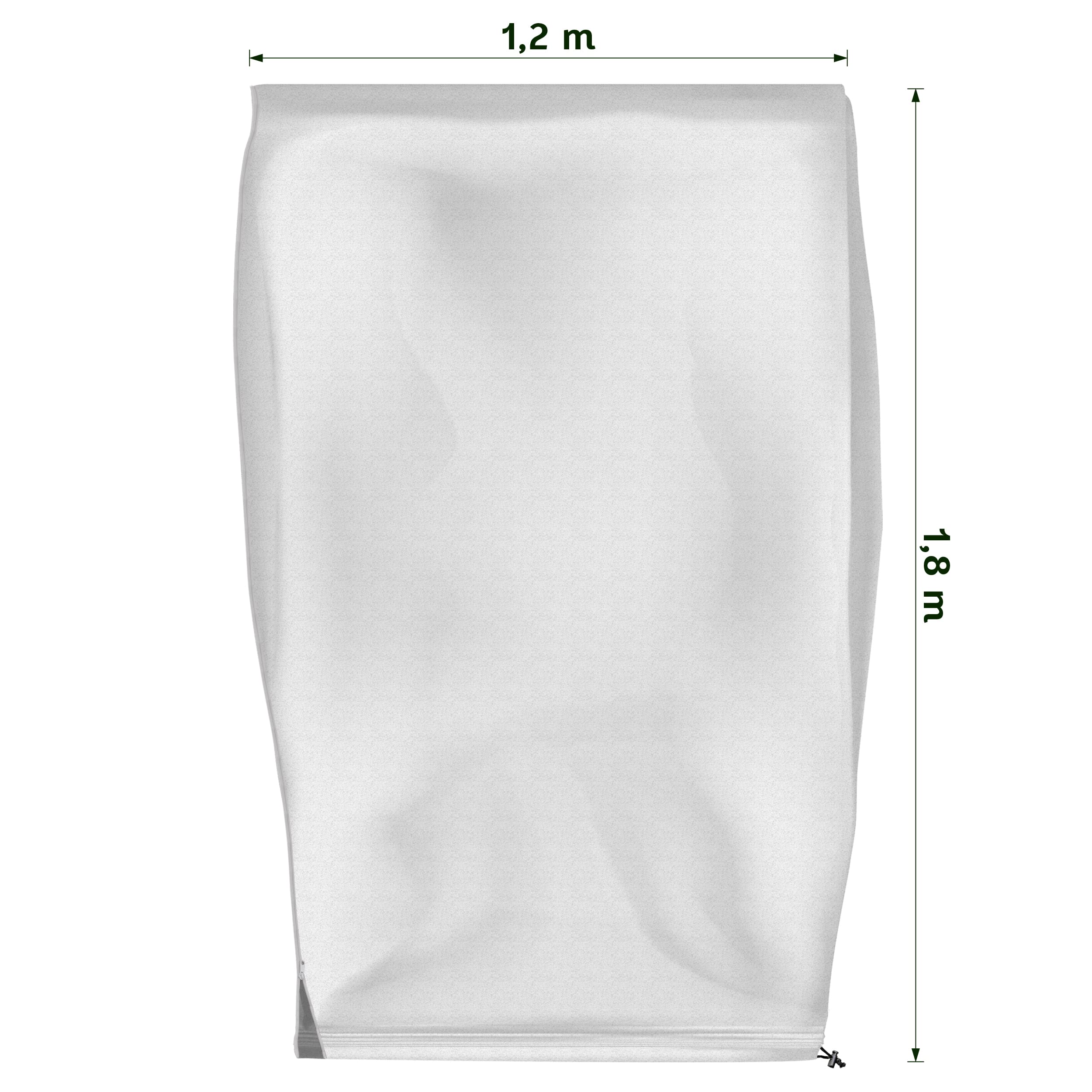 TTL Garden – Protezione Invernale Per Piante 2,4x2 M, 80 G/m², Con Cerniera E Cordino, Traspirante - 3