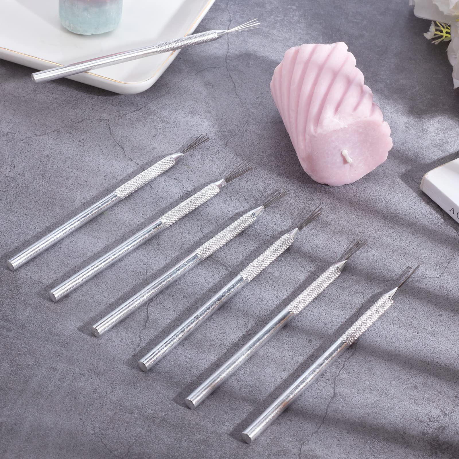 Set 8 Strumenti Per Scultura Argilla - Acciaio Inox, Per Modellare Dettagli E Texture - Foto 8