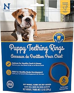 N-Bone Puppy Teething Ring Chicken Flavor (1 Pack Of 6 Rings) (113048)