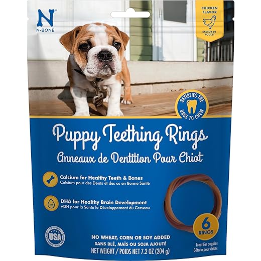 N-Bone Puppy Teething Ring - Chicken Flavor