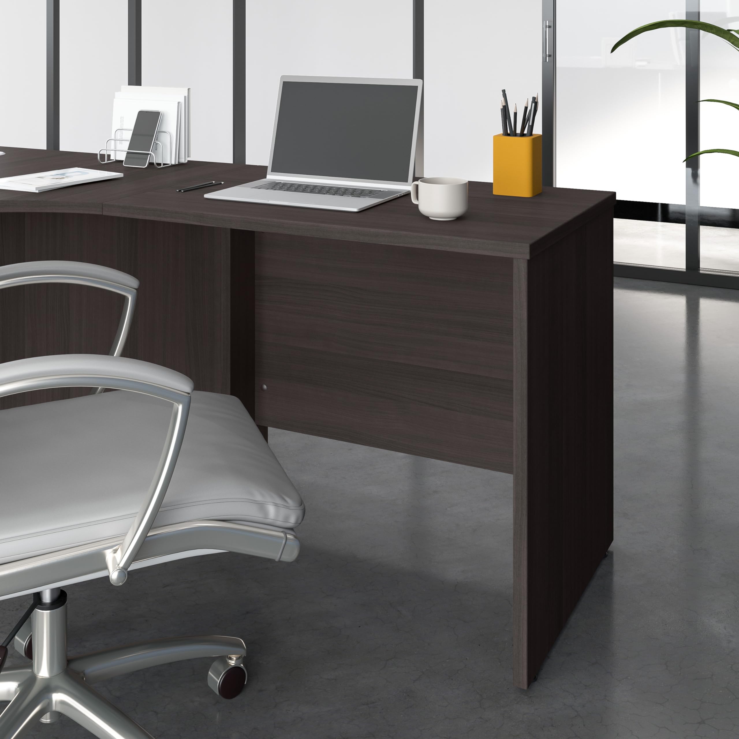 Bush Business Furniture Studio C Bridge/Return, 36W, Storm Gray