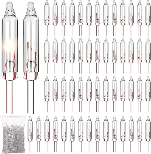 Roowest 1600 mini bombillas de repuesto de 2.5 voltios para árbol de Navidad, iluminación de temporada para decoración al aire libre, 0.17 amperios,