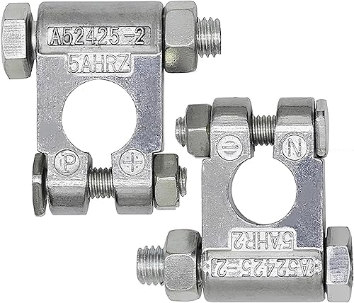 1 par, conectores de terminales de batería militar, conector de terminal de batería resistente para automóvil, terminales de batería marina,