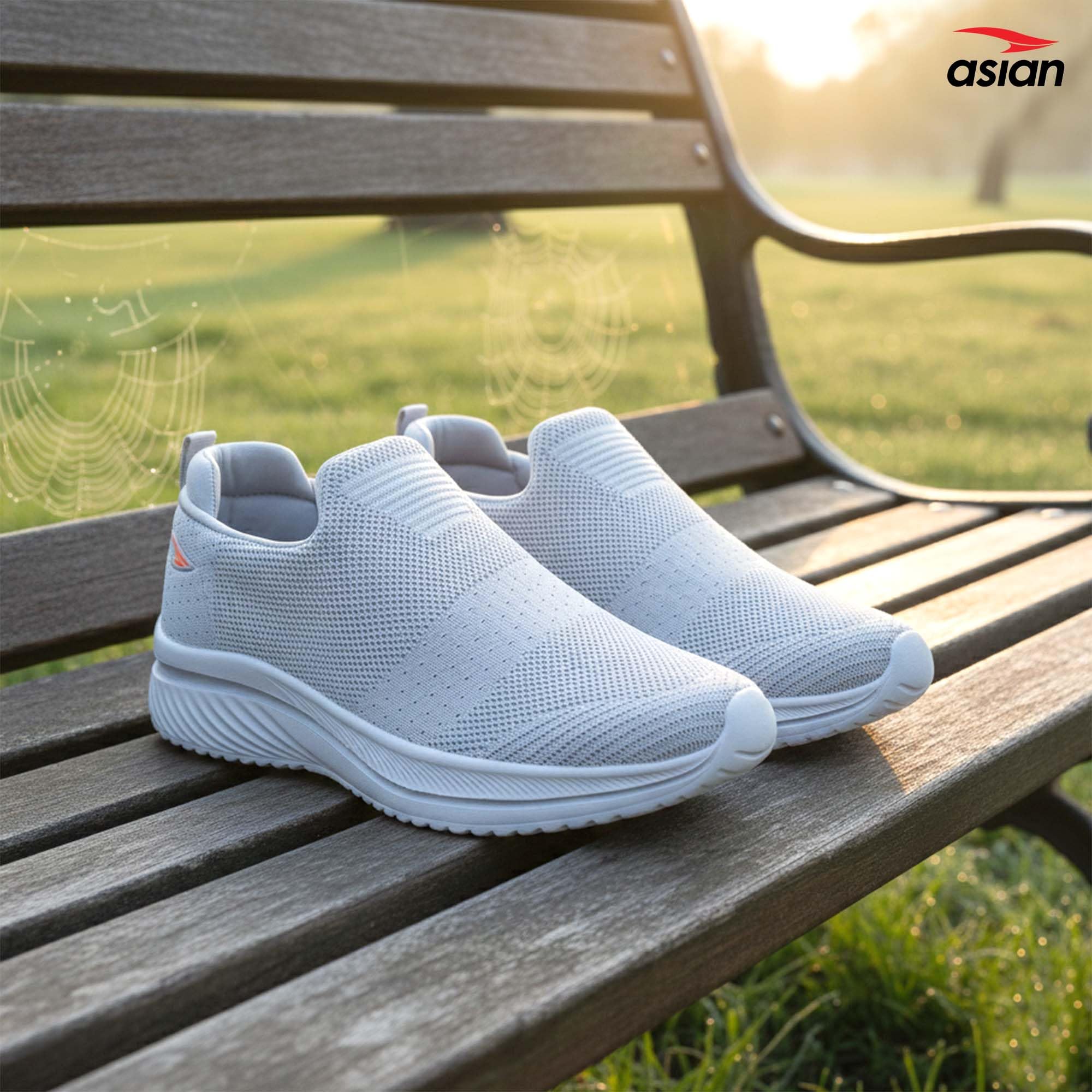 ASIAN Sport Walking,Gym Shoes Lightweight with Extra max Cushion | Memory Foam Insole Shoes for Men's Superwalk-08 Grey,UK 9 1
