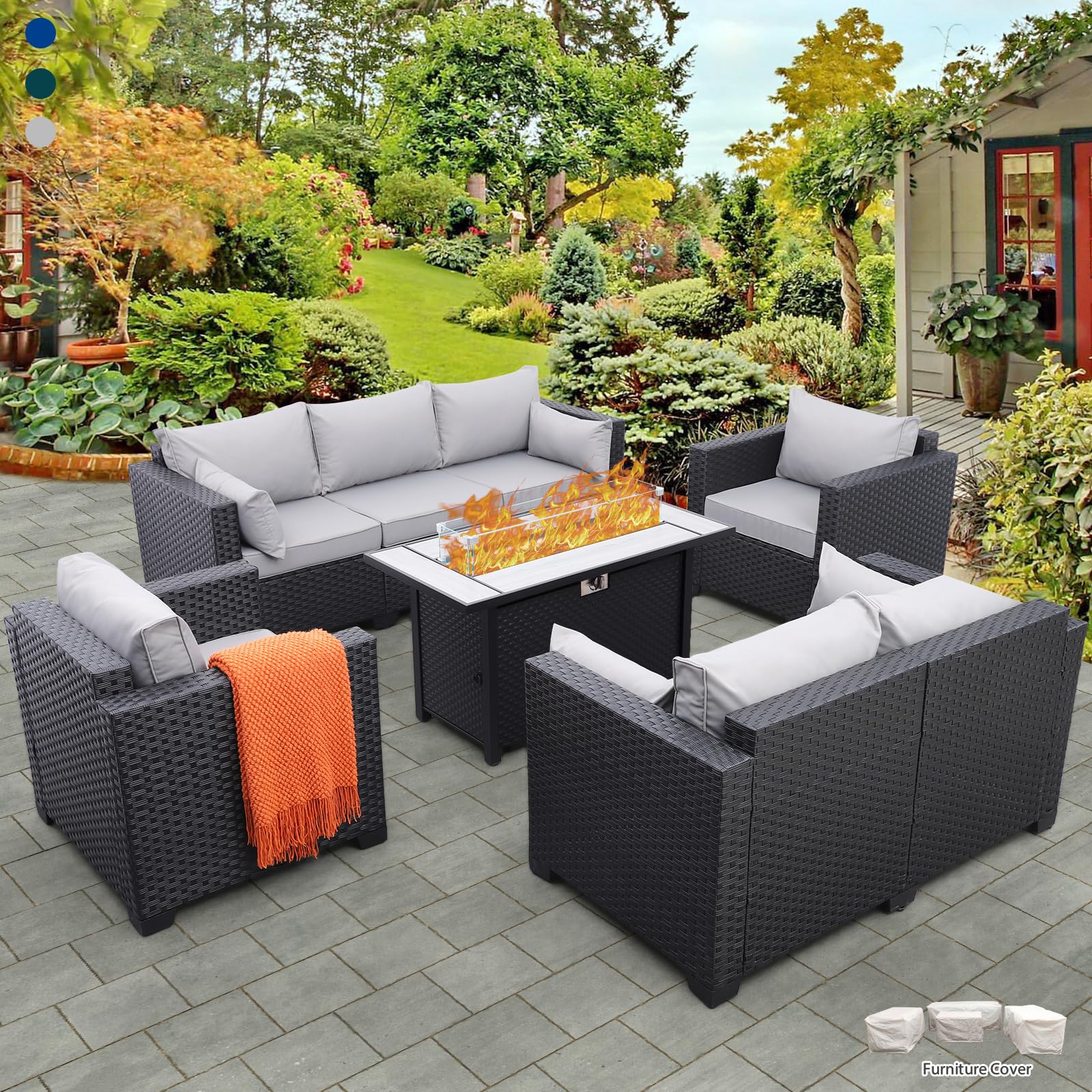 Rattaner patio set
