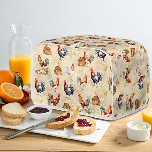 Vista 113 de Cubierta floral para tostadora de limón, 4 rebanadas de pan, tostadora, horno, cubierta a prueba de polvo, cubierta para electrodomésticos pequeños