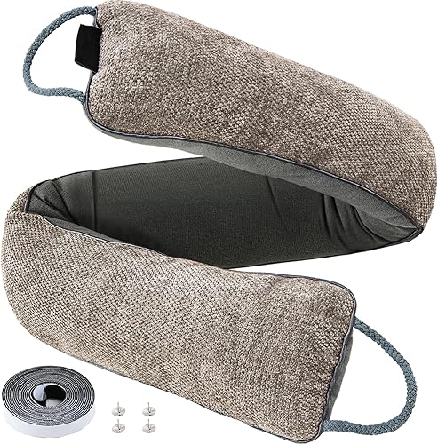 Tope de puerta con peso para debajo de la puerta, bloqueador de ruido para puerta delantera, aislamiento de corrientes de aire de puerta, resistente