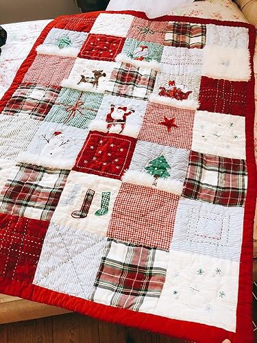 Miniatura 4 de Tosnail Paquete de 2 sábanas de algodón natural suave de 45 x 60 pulgadas para colchas, manualidades y artes portátiles