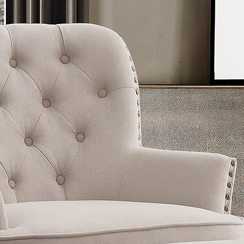Miniatura 28 de Rosevara Atlas - Silla decorativa moderna de mediados de siglo, sillón tapizado con cojín suave para sala de estar, dormitorio y espacios pequeños