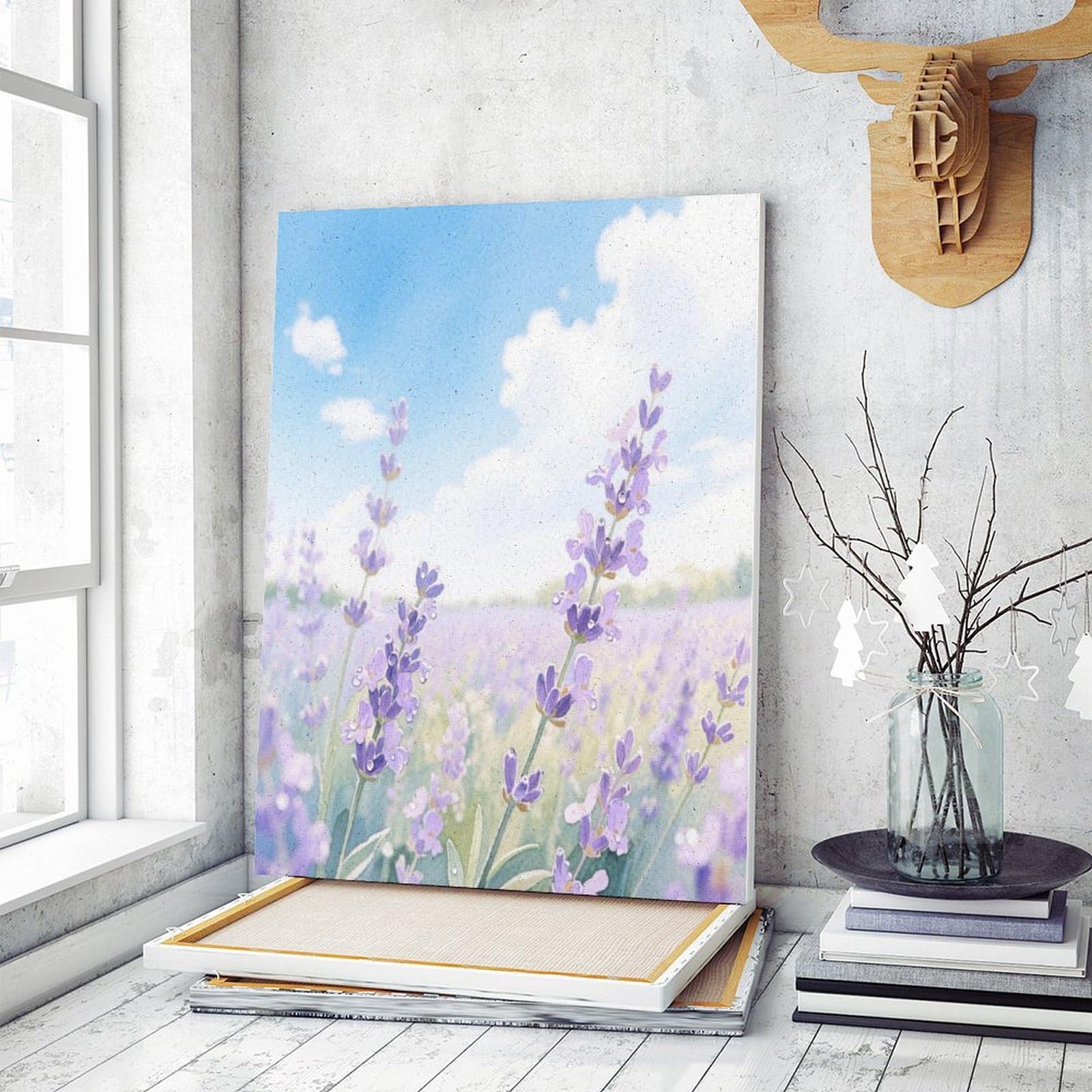 KOAYUBFC Malen-nach-Zahlen-Set für Erwachsene, Anfänger, Erwachsene, Malen nach Zahlen, Kits auf Leinwand, DIY-Acryl-Ölfarben, Gemälde mit Pinseln für Geschenk, Heimdekoration, Wanddekoration