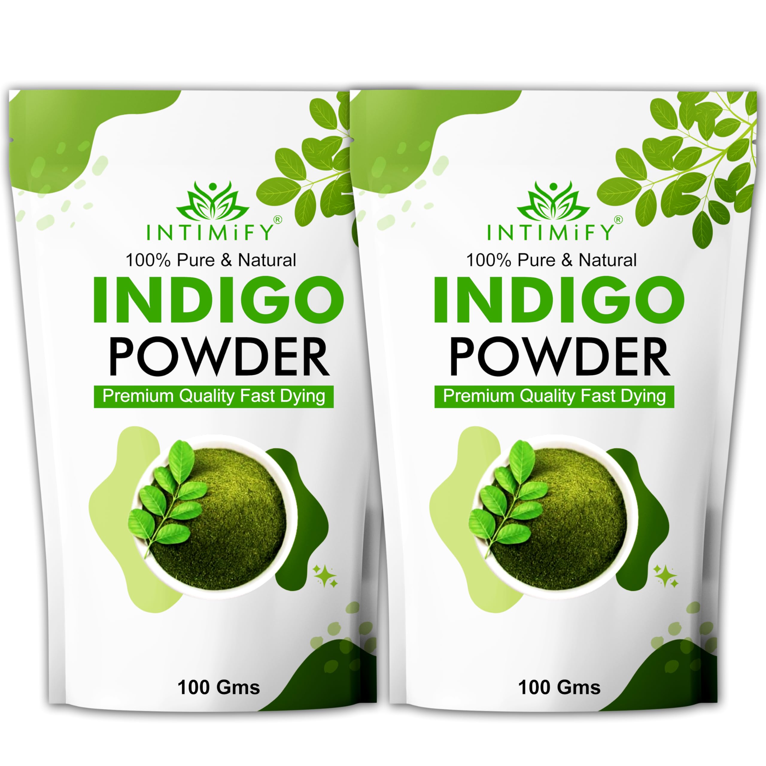 INTIMIFY Indigo Powder For Black Hair | Natural Hair Colour For Women & Men 200 gms (Pack of 2)-picture-20
