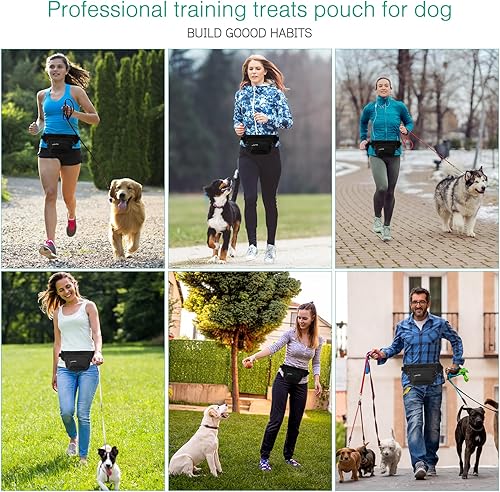 Miniatura 4 de ORIA Riñonera impermeable con cinturón ajustable, diseño de apertura rápida, gran capacidad, para caminar, viajar, correr, senderismo, ir de