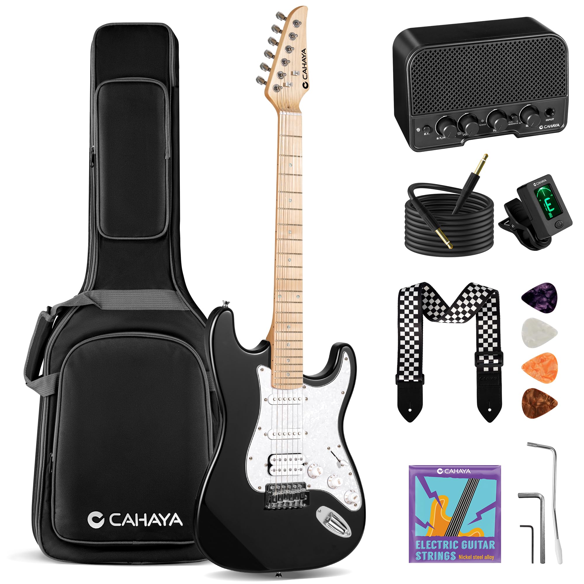 Amazon | CAHAYA エレキギター 初心者セット 39インチ HSSピックアップ