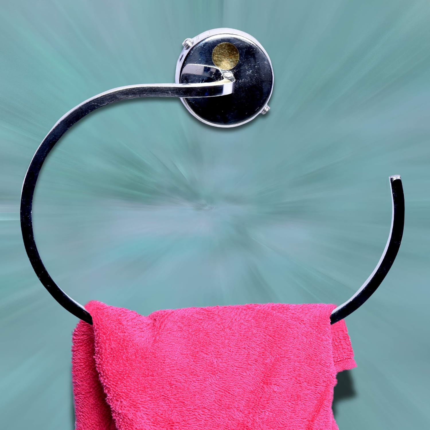 Kridhay Natura Life Heavy Stainless Steel Towel Rings/Towel Bar/Towel Holder for Bathroom and