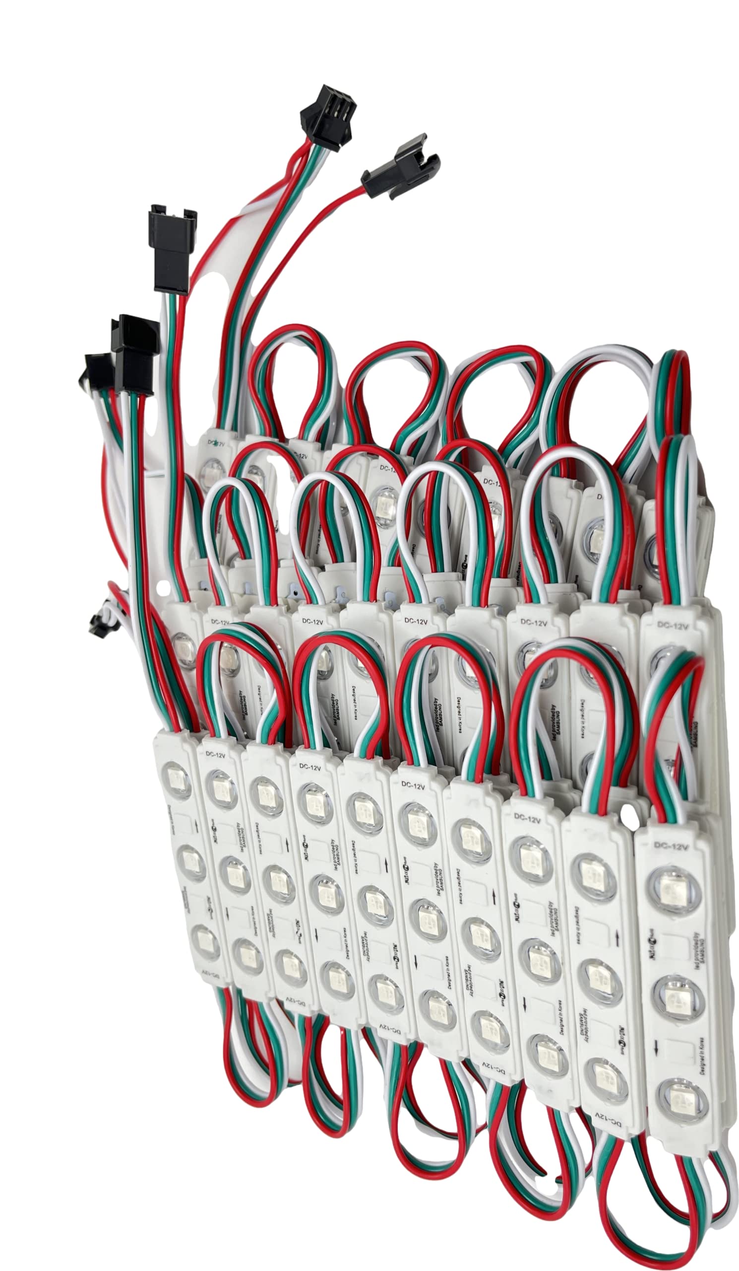 YXHL LED Module RGB 5050 IC 2811 12V Variable Color Dream 60Pcs (20pcs/String) (Controller and Power not Included)