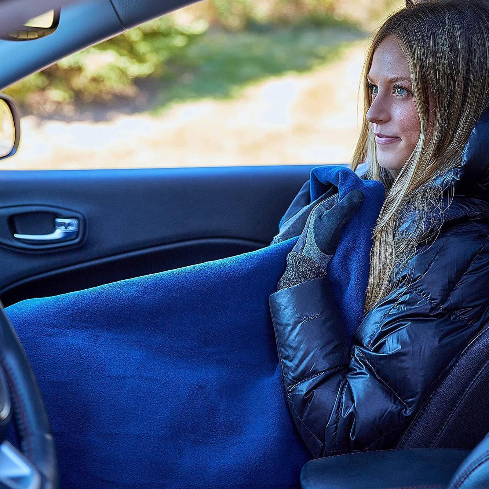 Coperta Riscaldante Per Auto Biancheria Da Morbida E Portatile Per Inverno | Coperta Riscaldante Per Auto 12V Per Adulti Anziani Campeggio Pendolarismo Uscite Familiari