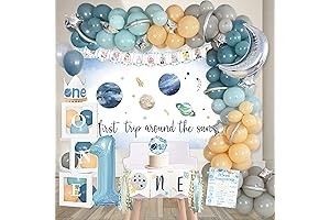 First Trip Around the Sun Birthday Decorations for Boys