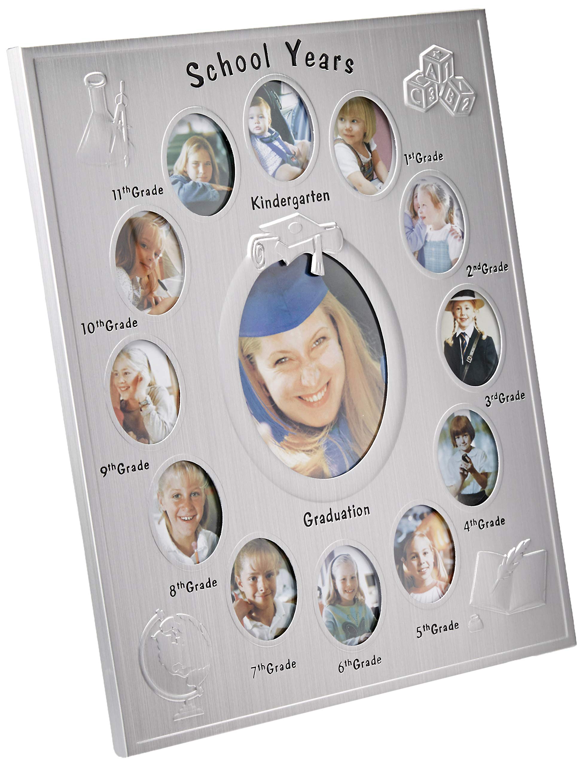 EleganceSchool Years K-12 Picture Frame, 13 Openings