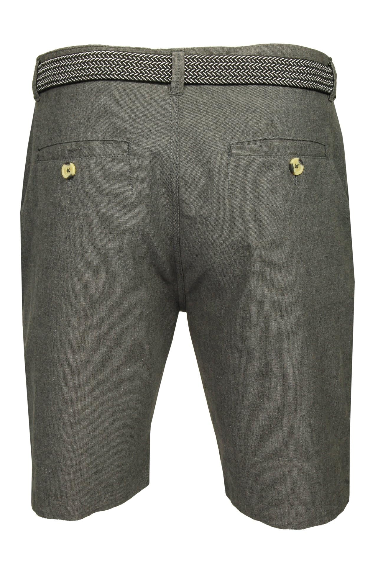 Xact Kurze Hosen Herren Chino Shorts aus Oxford-Baumwolle mit Gürtel – Regular Fit Bermuda Sommerhose, leicht atmungsaktiv für Freizeit Urlaub