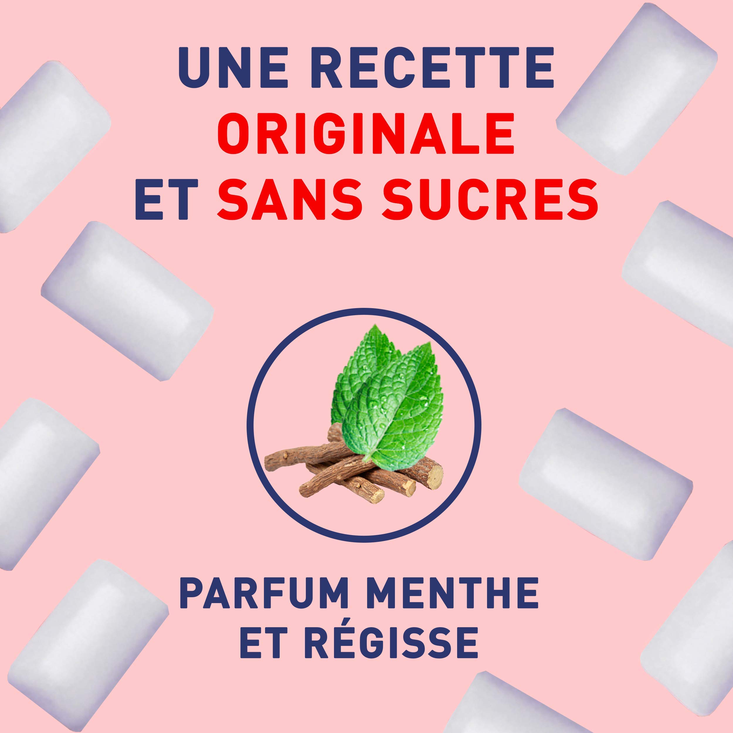 Stimorol Original Chewing Gum Sans Sucres Menthe Réglisse Lot de 2 Packs 25 Paquets 10 Tablettes 14 g